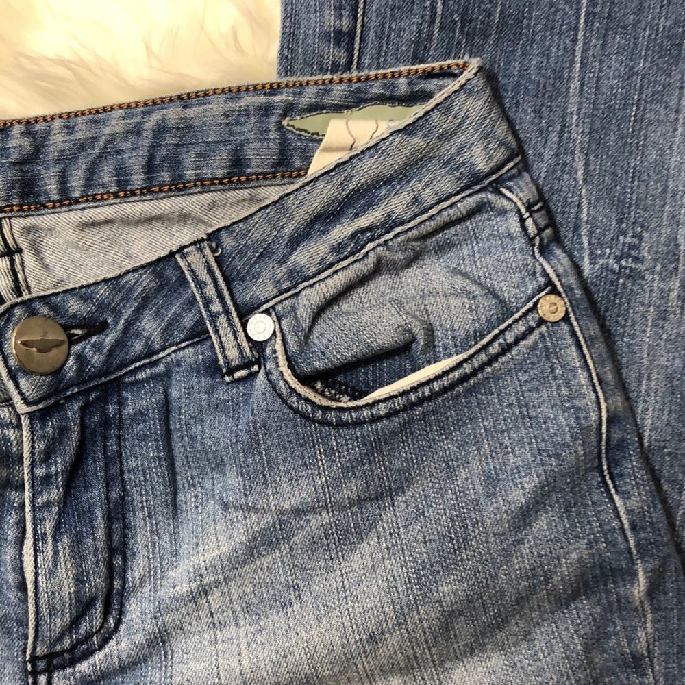 BCBGMaxAzria Distressed Claire Boot Cut Jeans 8 - Picture 7 of 16